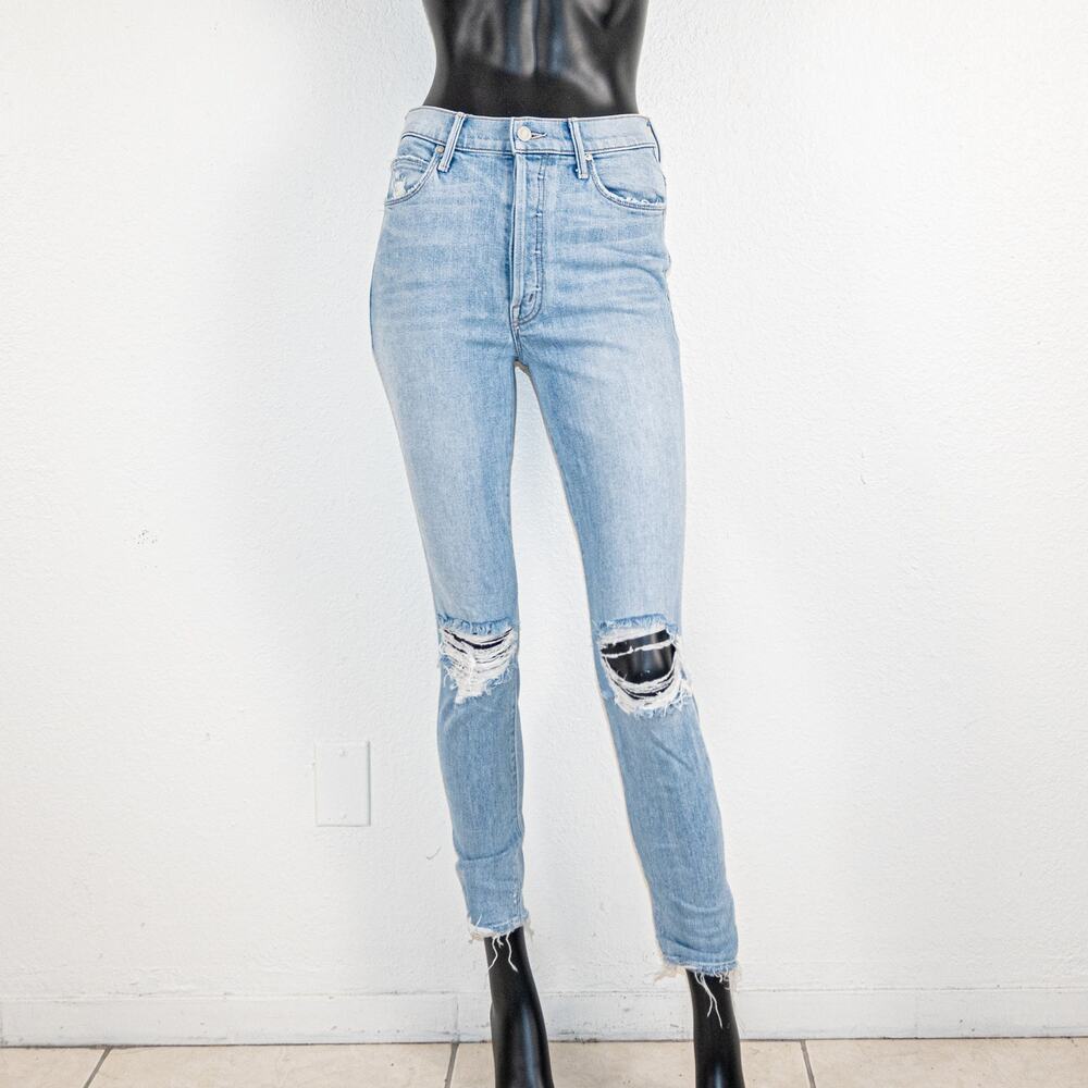 MOTHER x Miranda Easy Does it Jeans rip knee thanks for everything sz 26